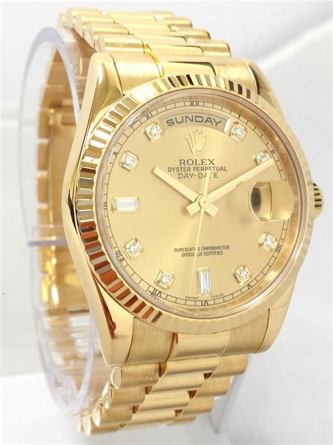 Rolex day date diamond dial